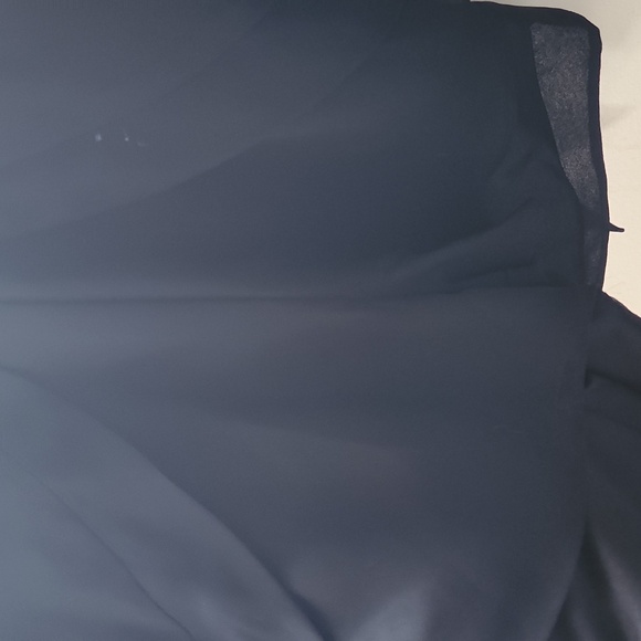 Women's Express dressy Black shortall dress/shorts with sheer sleeves size 4. - Picture 3 of 6